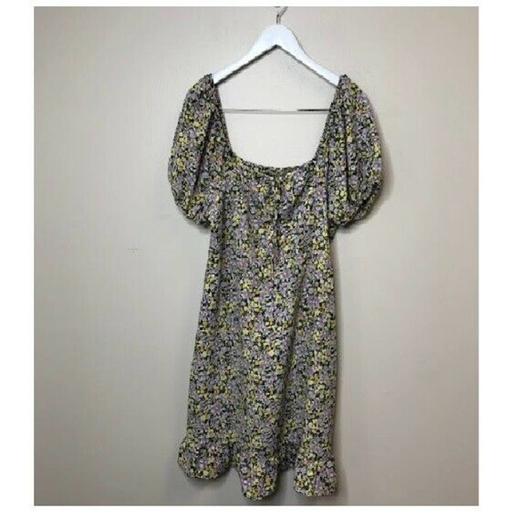 Sanctuary Women's Fresh Breeze Ditsy-Print Ruffled-Hem Dress Purple Size10, $139 - Picture 3 of 4